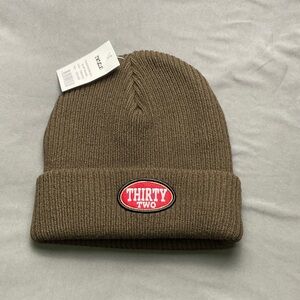Thirty Two Rib Knit Cuff Beanie - Tobacco